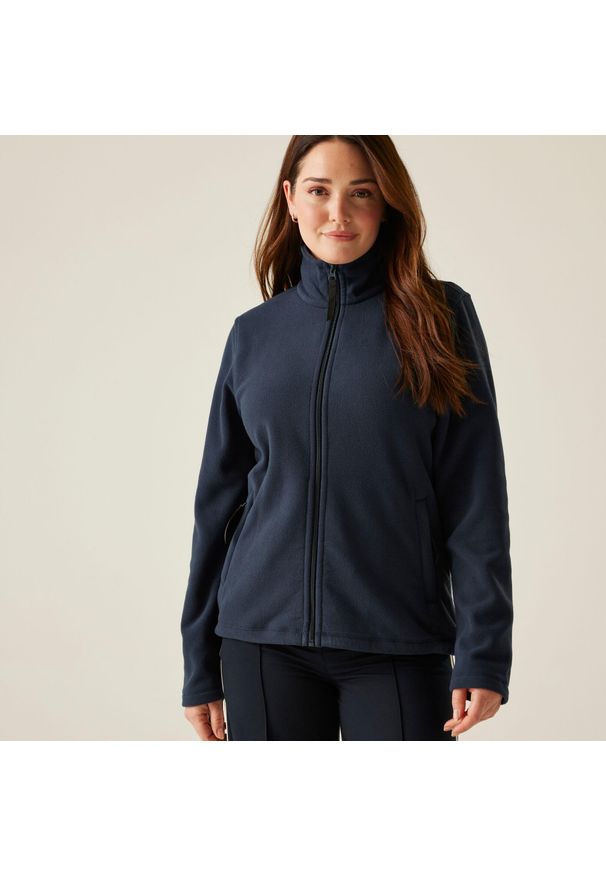 Regatta - Polar roboczy damski Micro Full Zip. Kolor: niebieski. Materiał: polar. Sport: turystyka piesza