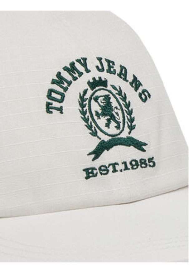 Tommy Jeans Czapka z daszkiem Tjm Crest Cap AM0AM13286 Biały. Kolor: biały. Materiał: bawełna, materiał