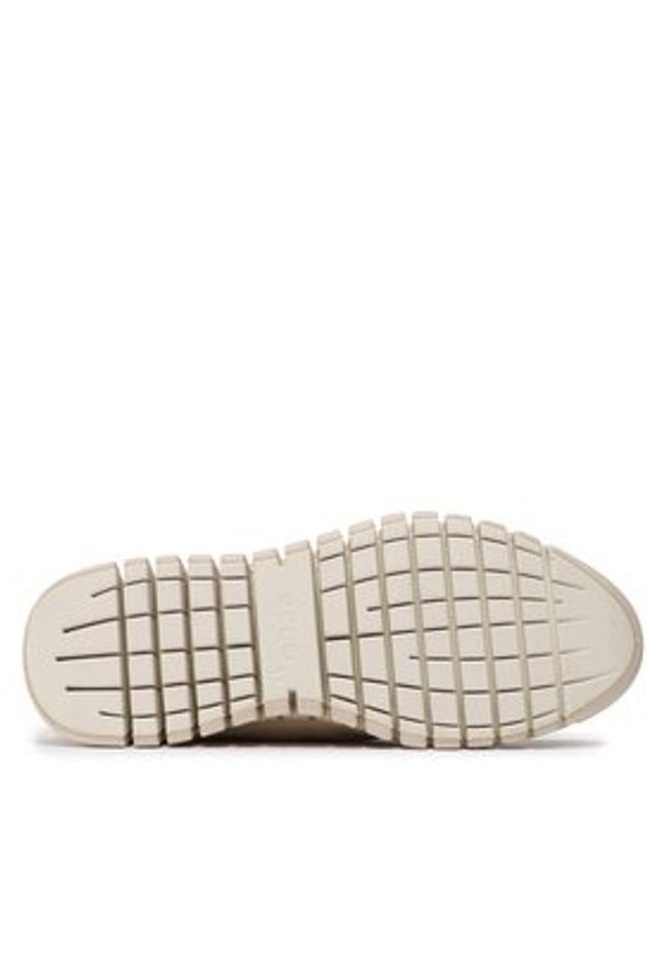ecco - ECCO Sneakersy Gruuv W 21823301378 Beżowy. Kolor: beżowy. Materiał: skóra