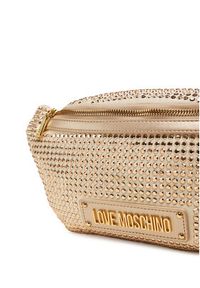 Love Moschino - LOVE MOSCHINO Saszetka nerka JC4137PP1MLL196A Złoty. Kolor: złoty. Materiał: materiał #3