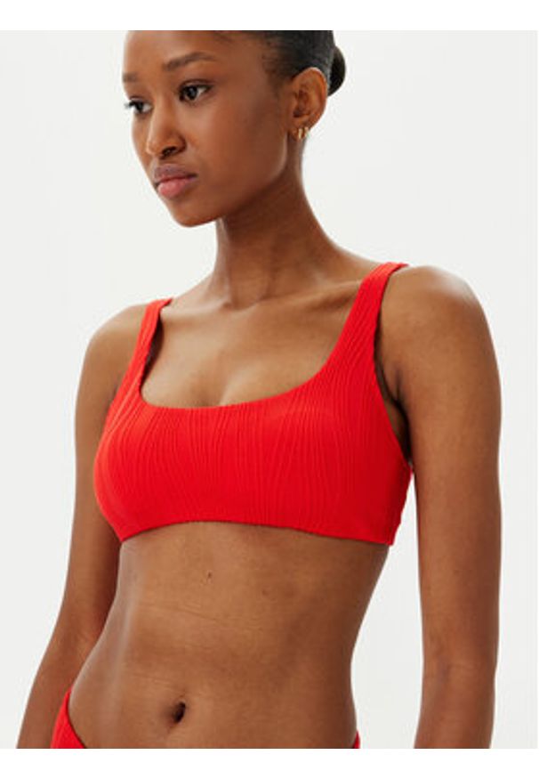 Chantelle Góra od bikini C12VQ0 Czerwony. Kolor: czerwony. Materiał: syntetyk