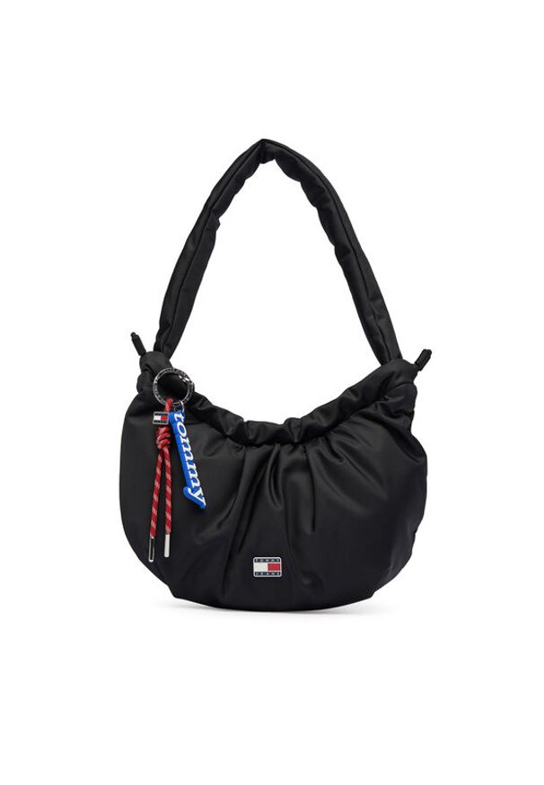 Tommy Jeans Torebka Tjw Icon Charms Shoulder Bag AW0AW18780 Czarny. Kolor: czarny