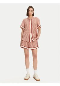 Lacoste Koszula CF0495 Pomarańczowy Oversize. Kolor: pomarańczowy. Materiał: wiskoza #3