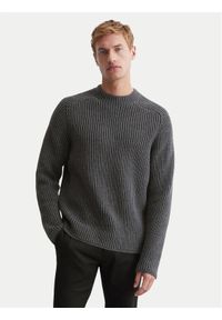 Marc O'Polo Sweter 429 6018 60318 Szary Regular Fit. Typ kołnierza: polo. Kolor: szary. Materiał: wełna, bawełna #1