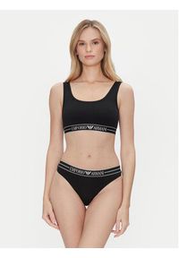 Emporio Armani Underwear Biustonosz top EW000420 AF10881 UC001 Czarny. Kolor: czarny. Materiał: bawełna