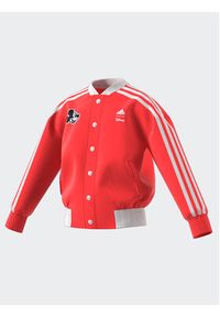 Adidas - adidas Bluza IB4844 Czerwony Loose Fit. Kolor: czerwony. Materiał: bawełna #3