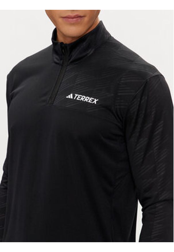 Adidas - adidas Longsleeve Terrex Multi Half-Zip Long-Sleeve Top HT9501 Czarny Slim Fit. Kolor: czarny. Materiał: syntetyk. Długość rękawa: długi rękaw