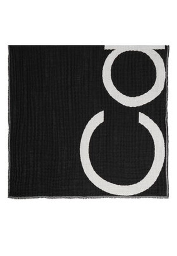 Calvin Klein Szal K60K612879 Czarny. Kolor: czarny. Materiał: bawełna