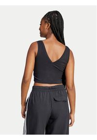 Adidas - adidas Top Essentials Small Logo JE1321 Czarny Slim Fit. Kolor: czarny. Materiał: bawełna #3