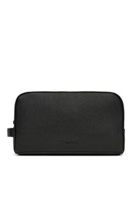 Calvin Klein Kosmetyczka Micropebble Washbag/Dopp Kit LV04D1036G Czarny. Kolor: czarny. Materiał: skóra