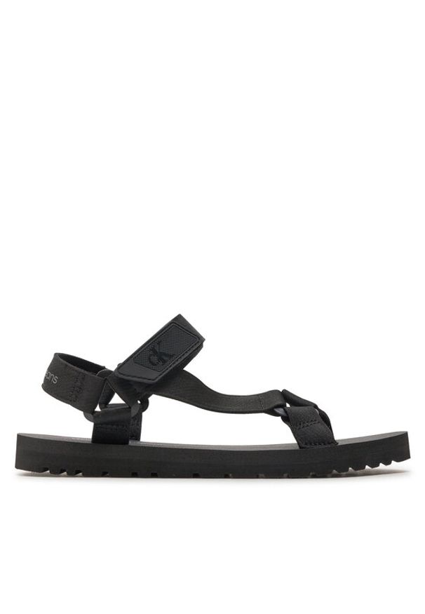 Calvin Klein Jeans Sandały Sandal Velcro Rp In Btw YM0YM00944 Czarny. Kolor: czarny
