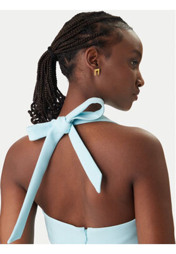 BARDOT - Bardot Sukienka koktajlowa Deserae Halter Neck 60380DB Błękitny Regular Fit. Typ kołnierza: dekolt halter. Kolor: niebieski. Materiał: syntetyk. Styl: wizytowy