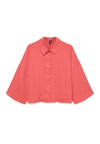 Vero Moda Koszula Natali 10279685 Różowy Standard Fit. Kolor: różowy. Materiał: bawełna #8