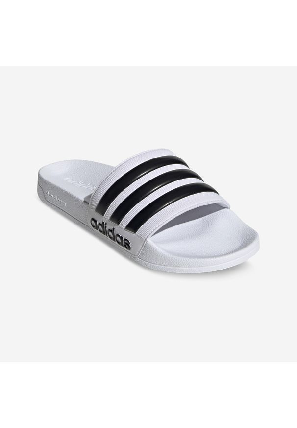 Klapki basenowe Adidas Adilette Shower. Kolor: biały, czarny, wielokolorowy. Styl: sportowy