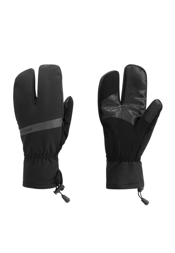 ROGELLI - Rękawiczki rowerowe zimowe męskie Rogelli Nova Lobster. Kolor: czarny. Sezon: zima. Sport: kolarstwo