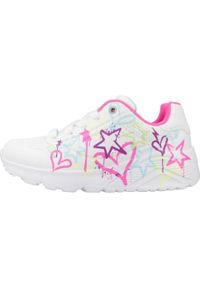 skechers - Kapcie SKECHERS UNO LITE - MY DRIP Biały. Kolor: biały. Materiał: syntetyk, tkanina. Model: Skechers Sport. Sport: turystyka piesza