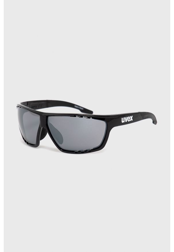 Uvex - Okulary przeciwsłoneczne Sportstyle 706. Kształt: prostokątne. Kolor: czarny. Materiał: syntetyk, materiał