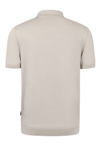 Bugatti Polo 7100-75522C Beżowy Regular Fit. Typ kołnierza: polo. Kolor: beżowy. Materiał: bawełna #8