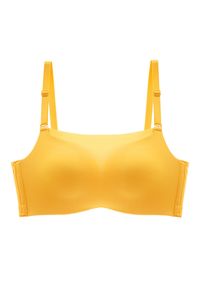 Intica - Biustonosz push-up z regulowanymi ramiączkami piankowy Ihna. Kolor: żółty. Materiał: materiał. Rodzaj stanika: push-up