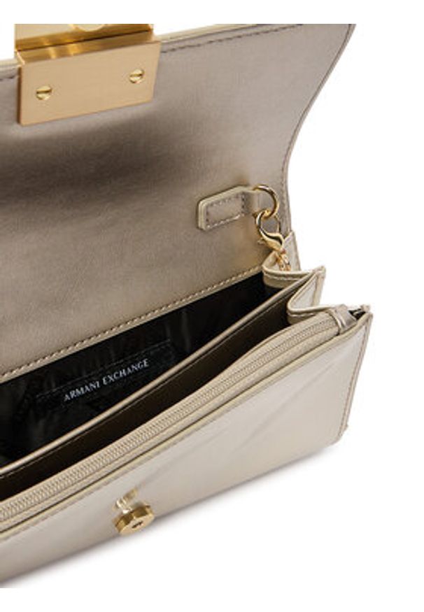 Armani Exchange Torebka XW000358 AF21362 U1046 Złoty. Kolor: złoty. Materiał: skórzane