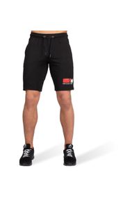 GORILLA WEAR - San Antonio Shorts - czarne krótkie spodenki z cienkiej bawełny. Kolor: czarny. Materiał: bawełna. Długość: krótkie
