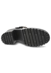 Czarne Półbuty Armodo Stylowe Lakierowane Obuwie Damskie. Zapięcie: klamry. Kolor: czarny. Materiał: lakier. Styl: elegancki #7