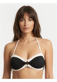 Seafolly Góra od bikini Band Wave 31577-305 Czarny. Kolor: czarny. Materiał: syntetyk #1