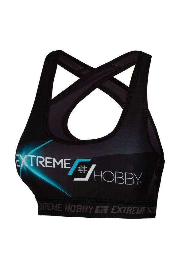 Stanik sportowy fitness siłownia MMA EXTREME HOBBY MT SPORT. Kolor: niebieski, wielokolorowy, turkusowy. Materiał: elastan, poliester. Sport: joga i pilates, fitness