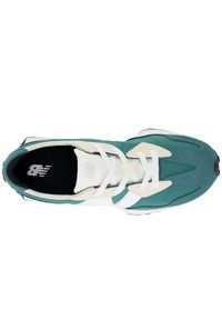 Buty dziecięce New Balance GS327BD – zielone. Okazja: na co dzień. Kolor: zielony. Materiał: guma, materiał, syntetyk. Szerokość cholewki: normalna #2