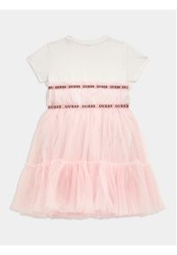 Guess Sukienka elegancka J4RK26 K6YW0 Różowy Regular Fit. Kolor: różowy. Materiał: bawełna. Styl: elegancki #3