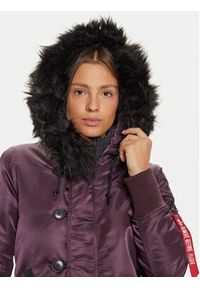Alpha Industries Parka 198013 Fioletowy Regular Fit. Kolor: fioletowy. Materiał: syntetyk #3