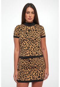 Sweter damski w panterkę DKNY. Wzór: motyw zwierzęcy #5