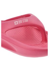 Big-Star - Różowe Japonki Big Star Modne Obuwie Damskie. Okazja: na plażę, na co dzień, na spacer. Kolor: różowy. Materiał: tworzywo sztuczne, materiał. Sezon: lato. Styl: casual #6