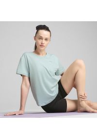 Puma - Damska luźna koszulka MOVE CLOUDSPUN PUMA Modern Mint Green. Kolor: zielony