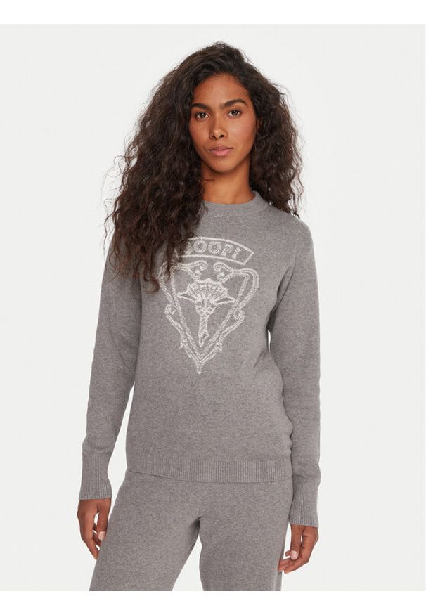 JOOP! Sweter 58 254KN58Karol 30048477 Szary Regular Fit. Kolor: szary. Materiał: bawełna