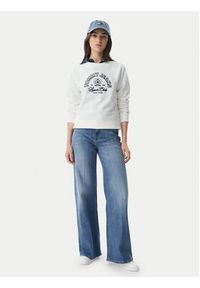 Tommy Jeans Bluza Heritage Logo DW0DW22821 Biały Regular Fit. Kolor: biały. Materiał: bawełna #3