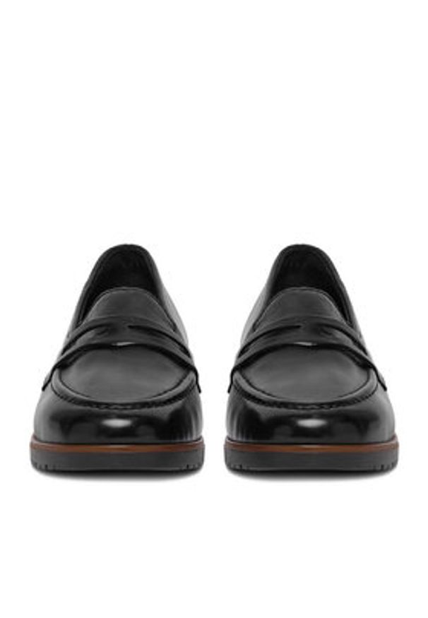 Rieker Loafersy 45300-02 Czarny. Kolor: czarny. Materiał: skóra