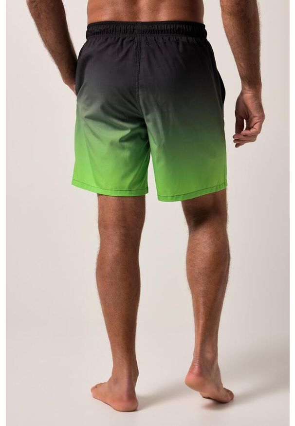 JAY-PI - Męskie Kąpielówki beachwear elastyczny pas styl batikowy do 8XL. Kolekcja: plus size. Kolor: zielony. Materiał: elastan, poliester, materiał