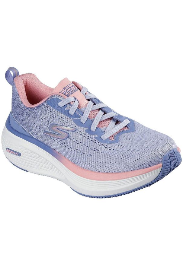 skechers - Adidasy Skechers Go Run Elevate 2.0, Kobiety. Kolor: niebieski. Materiał: materiał. Sport: bieganie