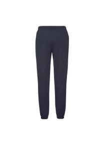 FRUIT OF THE LOOM - Męskie Spodnie Do Biegania Z Elastycznymi Mankietami. Kolor: niebieski. Sezon: lato. Sport: turystyka piesza