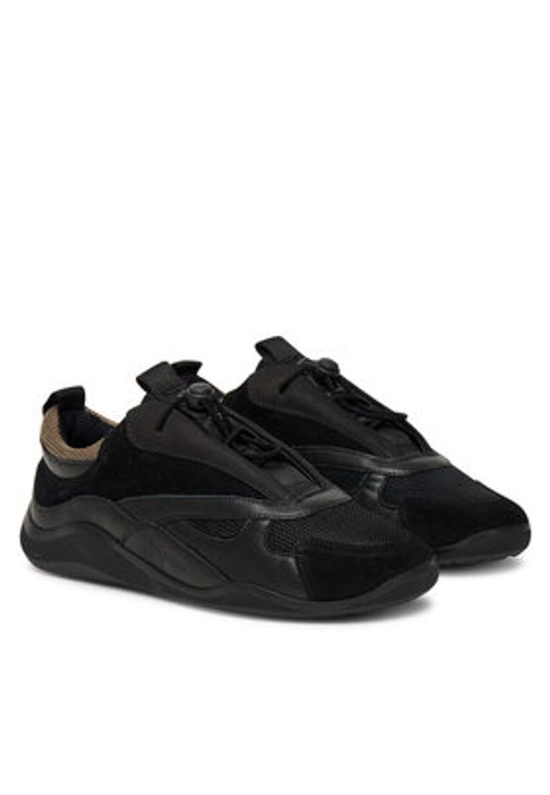 Vic Matié Sneakersy 1H4300D G32BR7T458 Czarny. Kolor: czarny. Materiał: skóra, zamsz
