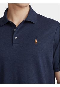 Polo Ralph Lauren Polo 710704319033 Granatowy Custom Slim Fit. Typ kołnierza: polo. Kolor: niebieski. Materiał: bawełna #3