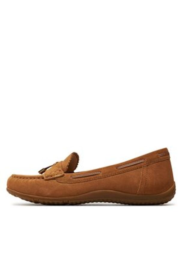 Geox Mokasyny D Vega Moc D35DNA 00022 C6001 Brązowy. Kolor: brązowy. Materiał: zamsz, skóra