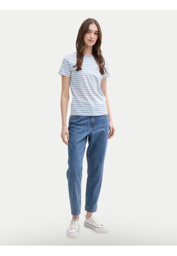 Tom Tailor Denim T-Shirt 1035867 Niebieski Boxy Fit. Kolor: niebieski. Materiał: bawełna