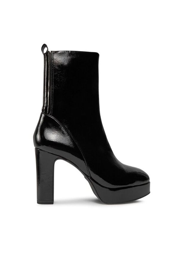 Tamaris Botki 1-25348-41 Czarny. Kolor: czarny. Materiał: skóra