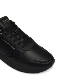 TOMMY HILFIGER - Tommy Hilfiger Sneakersy Retro Runner FW0FW09411 Czarny. Kolor: czarny. Materiał: skóra #2