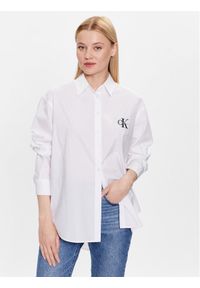 Calvin Klein Jeans Koszula J20J220515 Biały Regular Fit. Kolor: biały. Materiał: bawełna #1