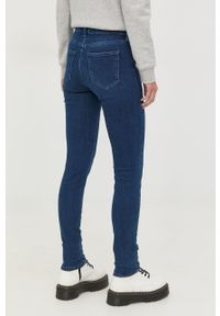 Karl Lagerfeld jeansy damskie medium waist. Kolor: niebieski #2
