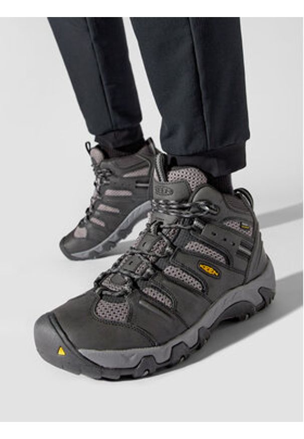 keen - Keen Trekkingi Koven Mid Wp 1020210 Czarny. Kolor: czarny. Materiał: skóra. Sport: turystyka piesza