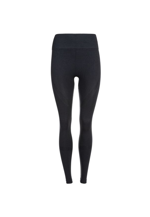 ENDURANCE - Legginsy do jogi Athlecia Nagar Seamless. Kolor: czarny. Materiał: poliester, nylon. Sport: joga i pilates